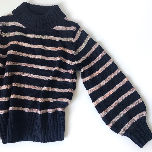 Madewell striped mock neck sweater - Picture 6 of 11